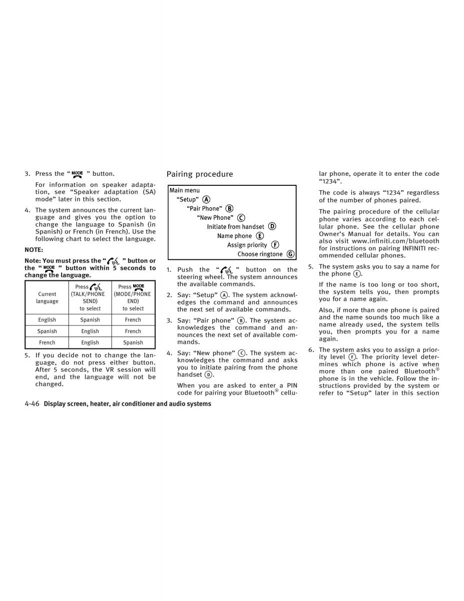 manual  Infiniti FX I owners manual / page 204