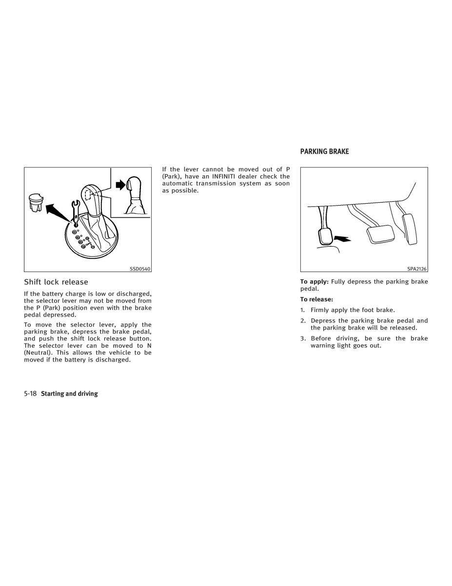 manual  Infiniti FX I owners manual / page 244