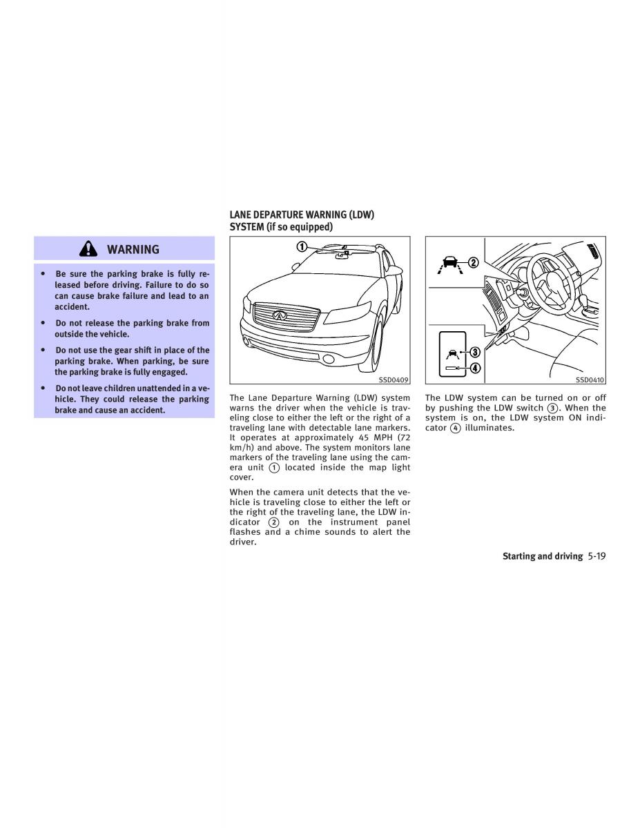 manual  Infiniti FX I owners manual / page 245