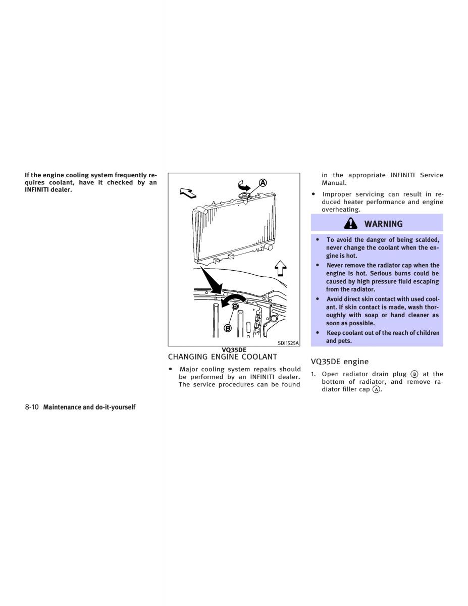 manual  Infiniti FX I owners manual / page 318