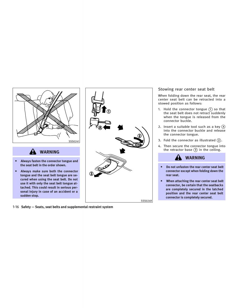 Infiniti FX I owners manual / page 32