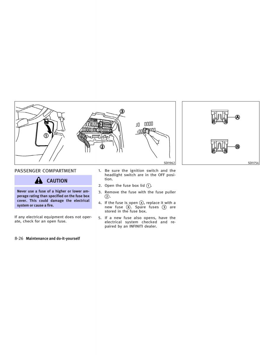 manual  Infiniti FX I owners manual / page 334