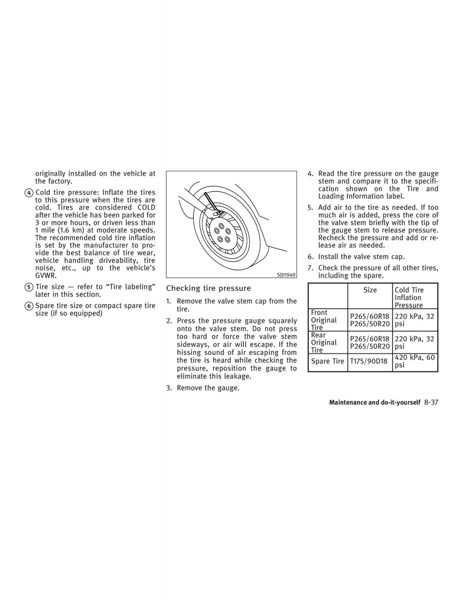 manual  Infiniti FX I owners manual / page 345