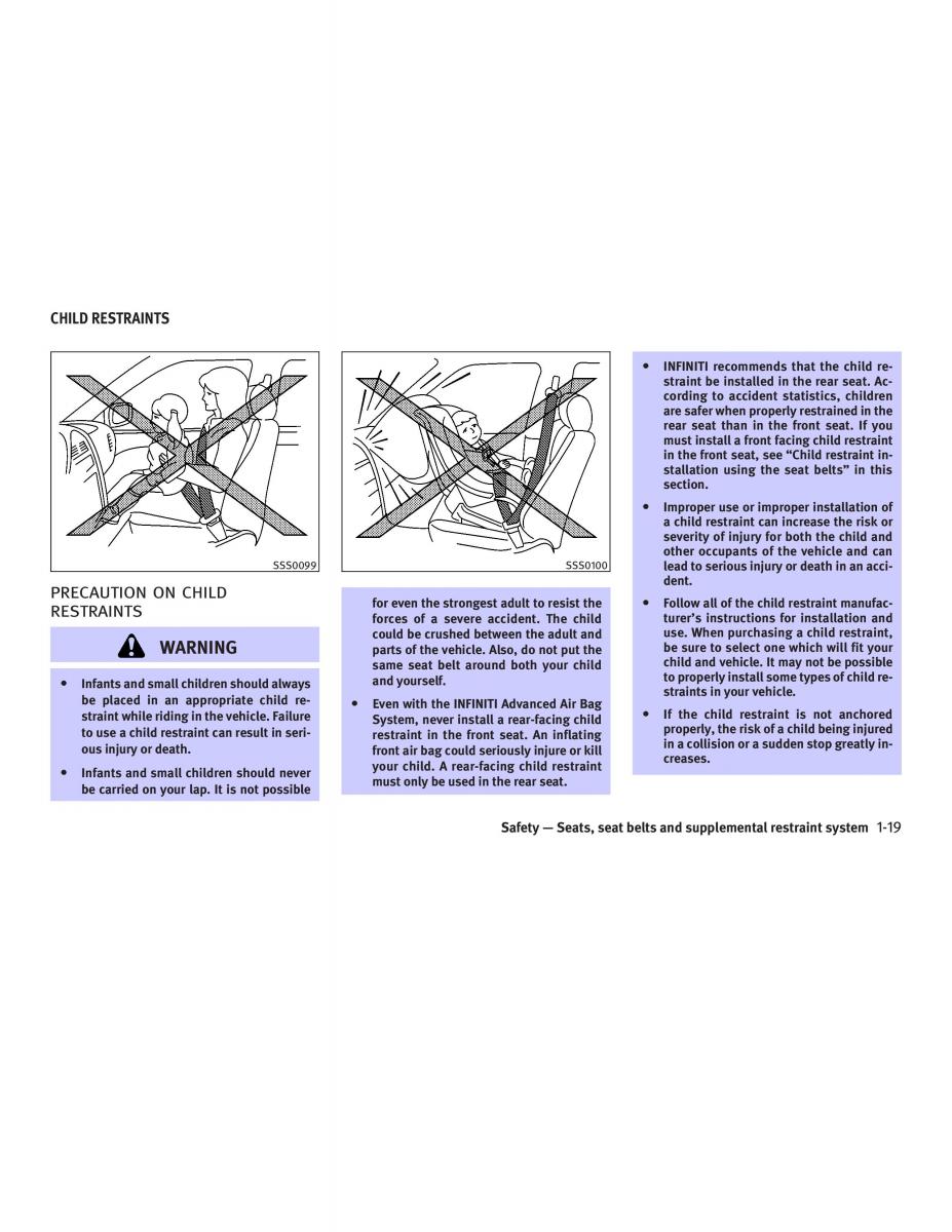 manual  Infiniti FX I owners manual / page 35