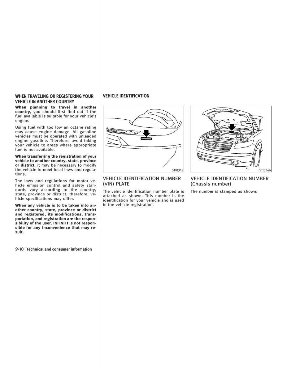 manual  Infiniti FX I owners manual / page 364