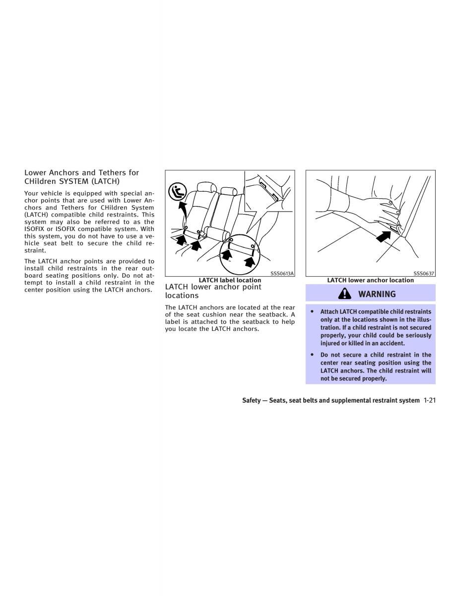 manual  Infiniti FX I owners manual / page 37