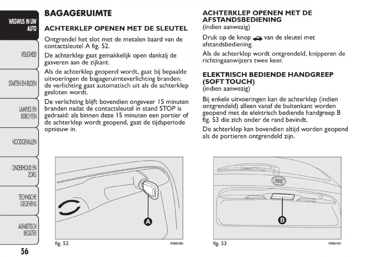 Fiat 500 handleiding / page 59