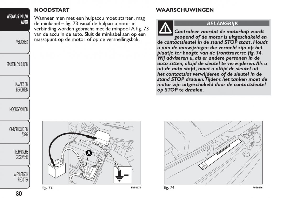 Fiat 500 handleiding / page 83