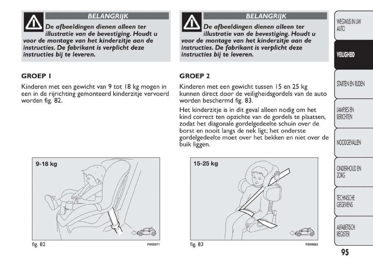 Fiat 500 handleiding / page 98