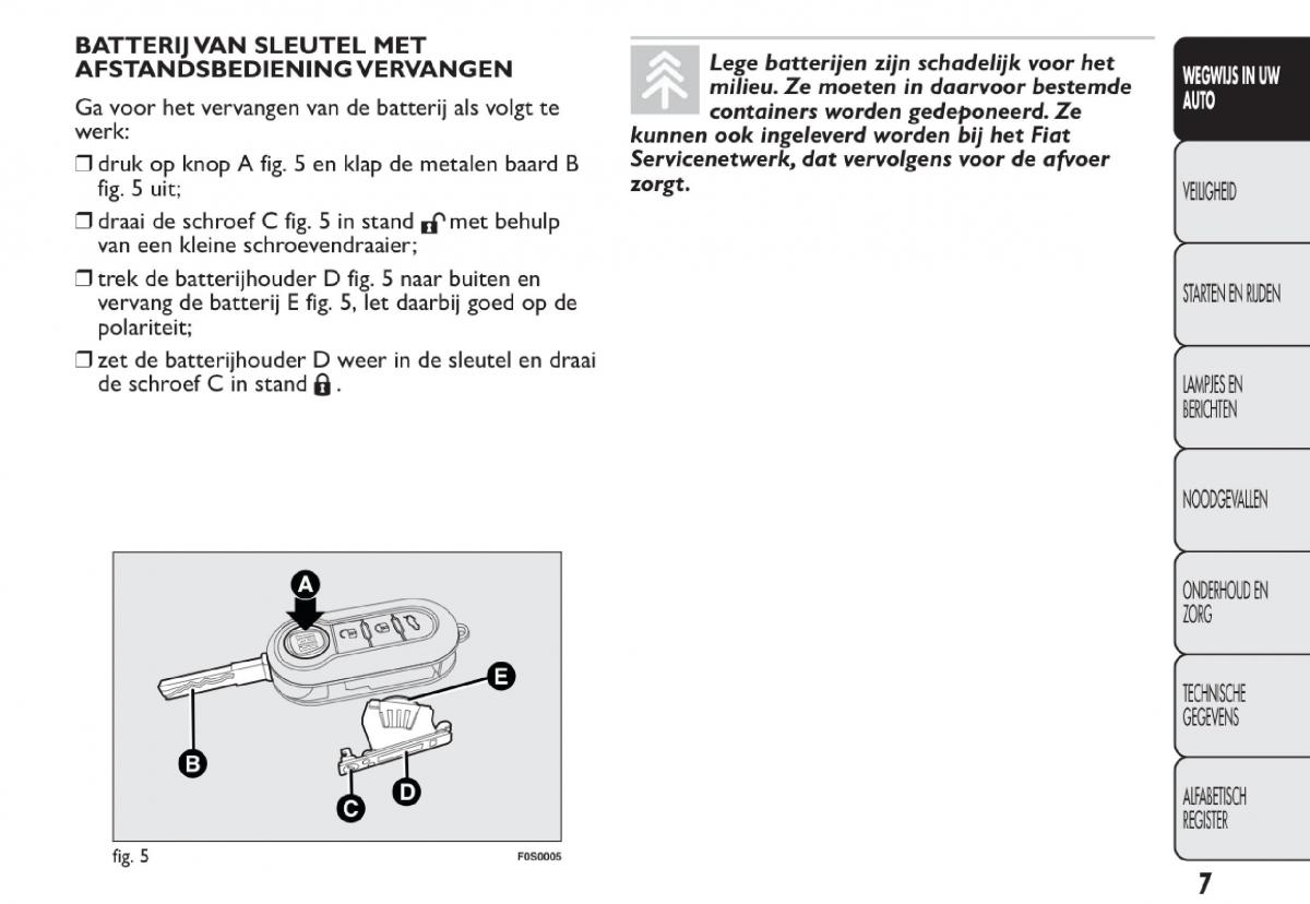 Fiat 500 handleiding / page 10