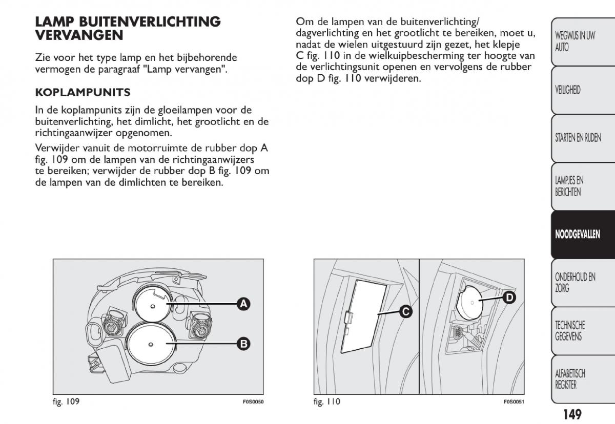 Fiat 500 handleiding / page 152