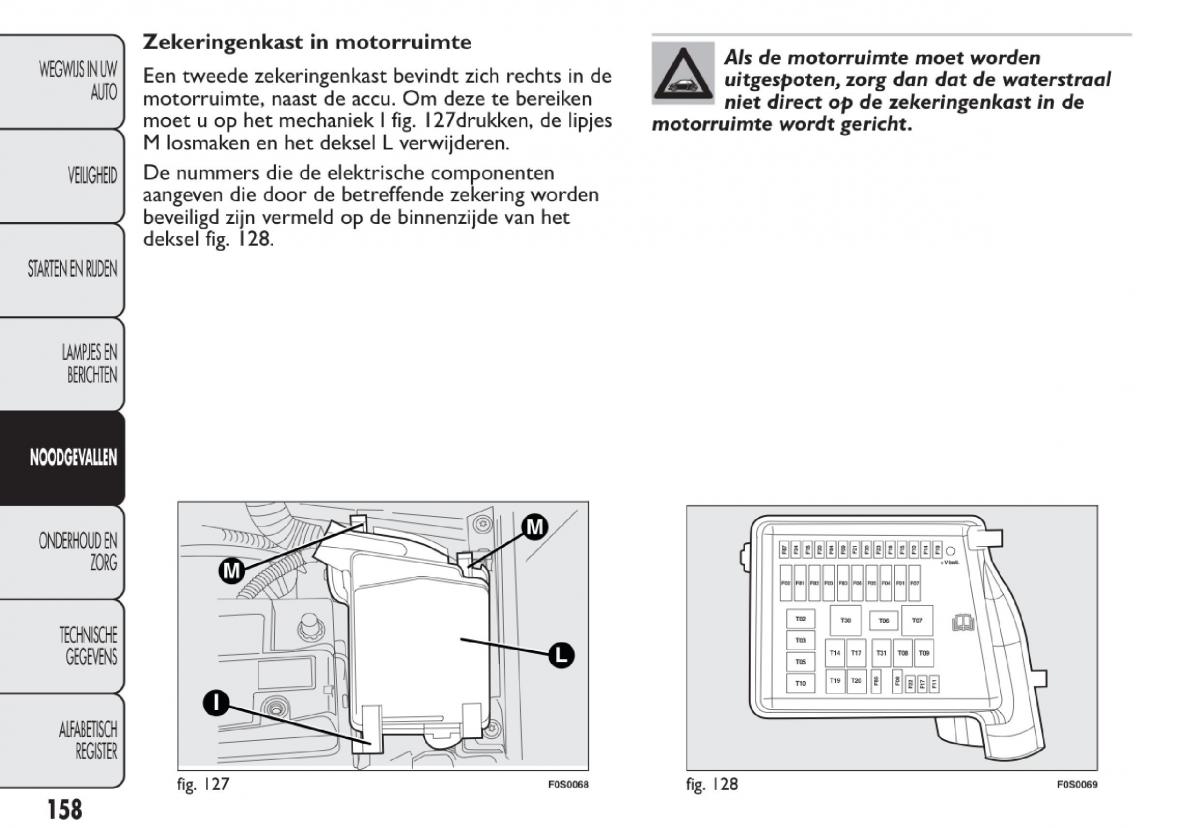 Fiat 500 handleiding / page 161