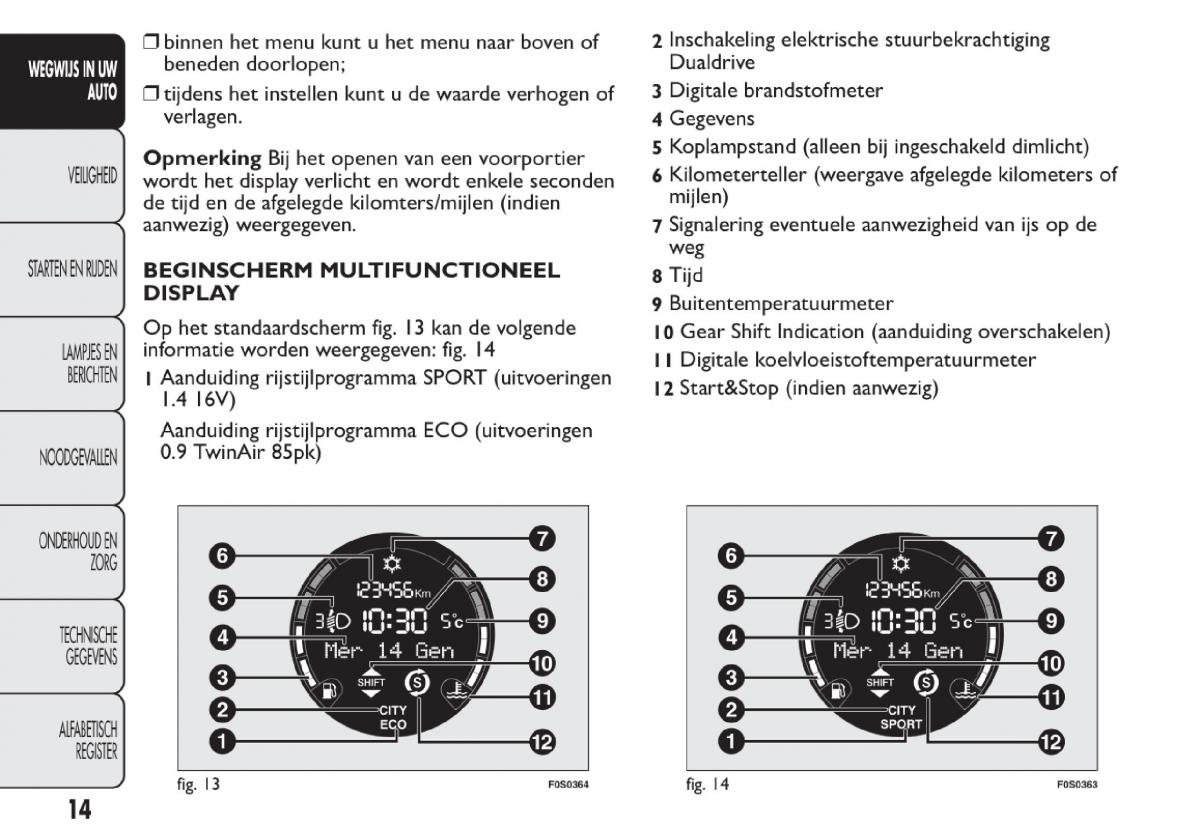 Fiat 500 handleiding / page 17