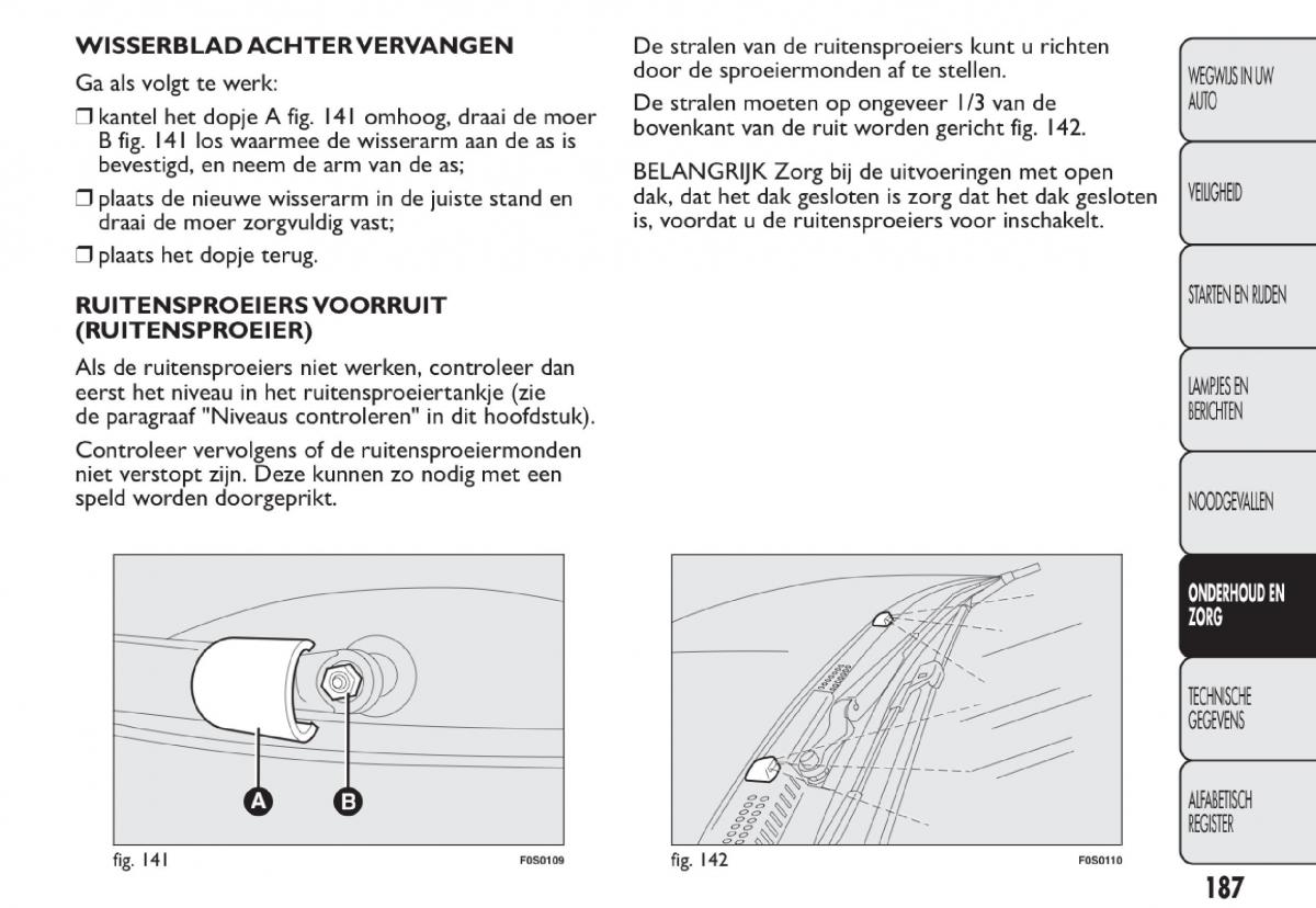 Fiat 500 handleiding / page 190