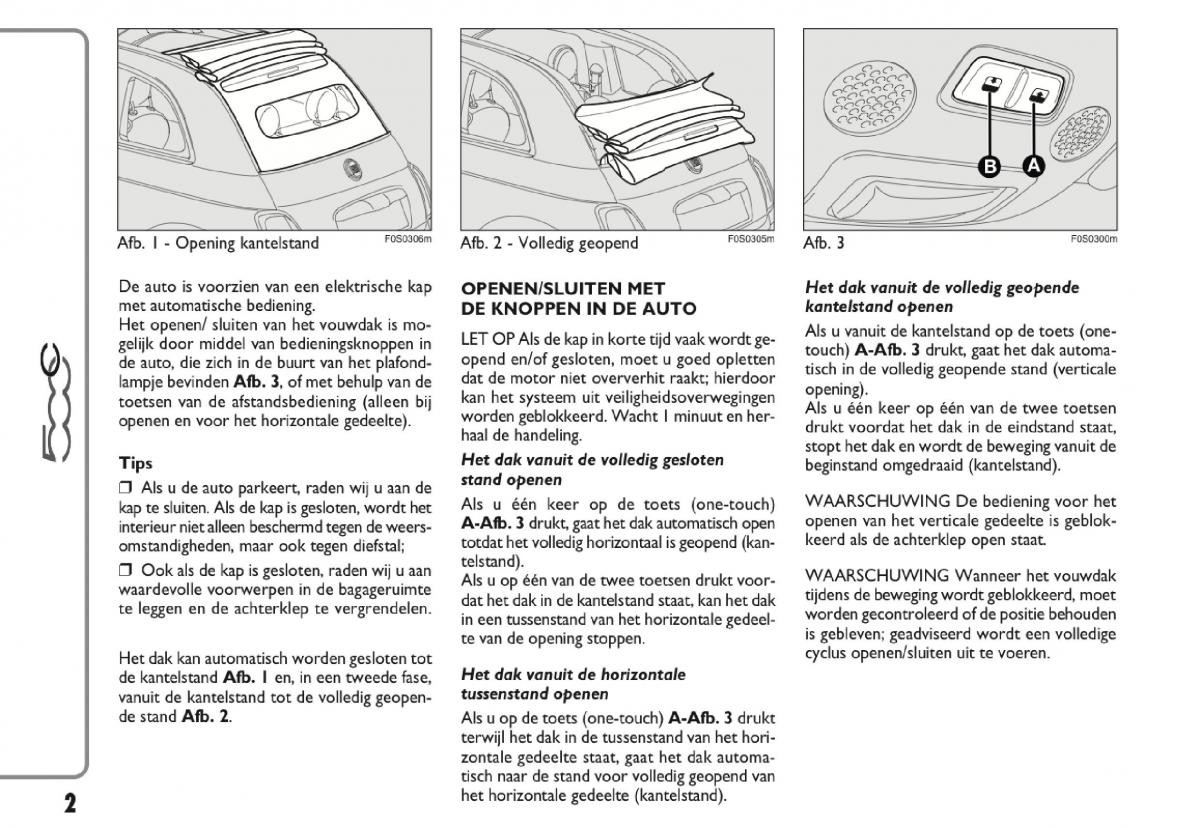 Fiat 500 handleiding / page 236