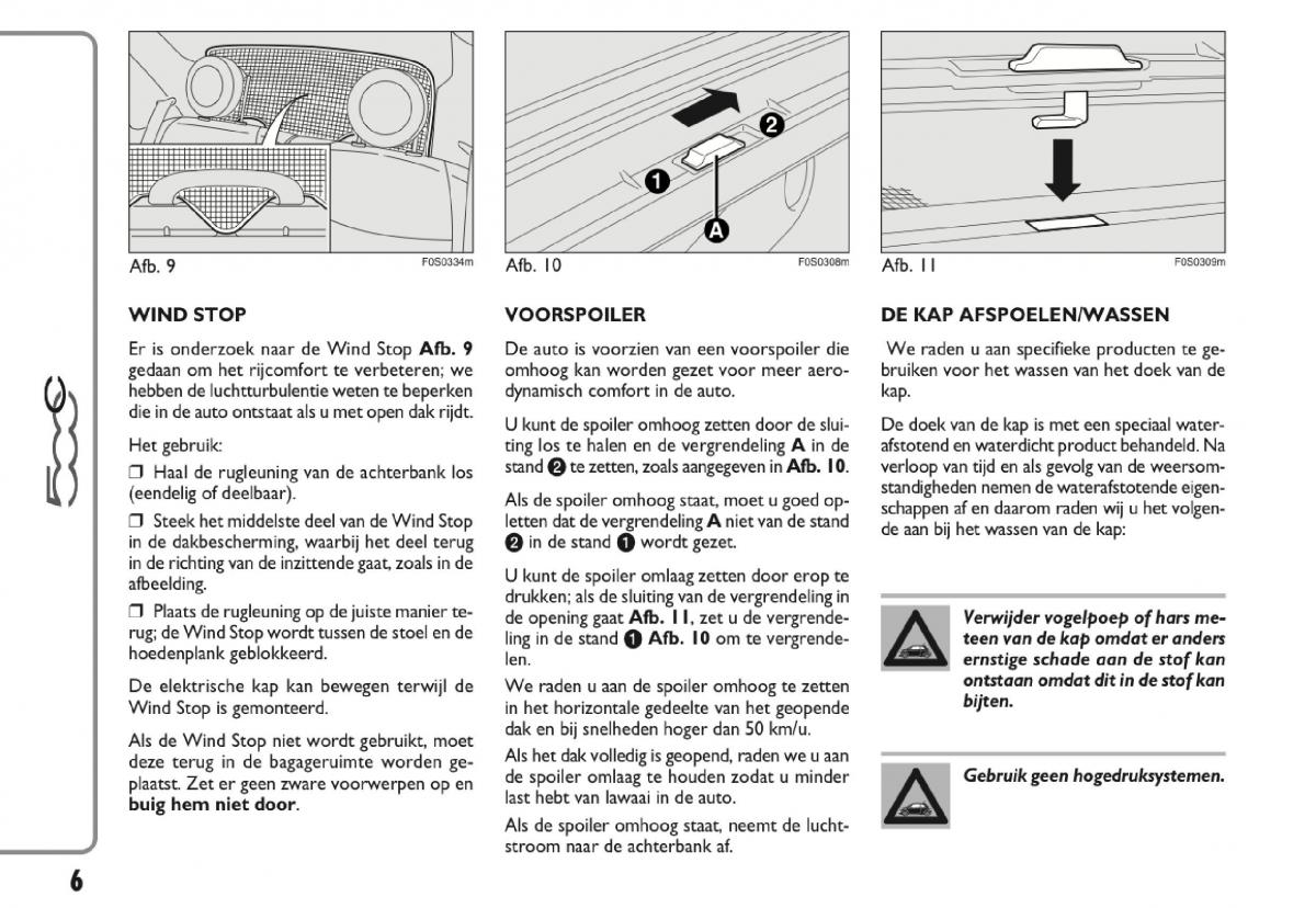 Fiat 500 handleiding / page 240