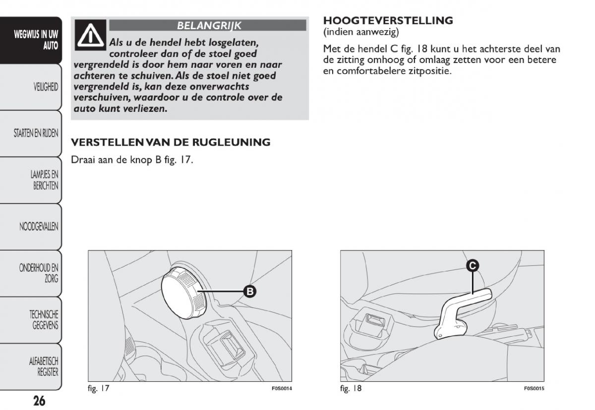 Fiat 500 handleiding / page 29