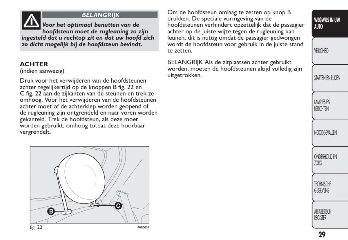 Fiat 500 handleiding / page 32