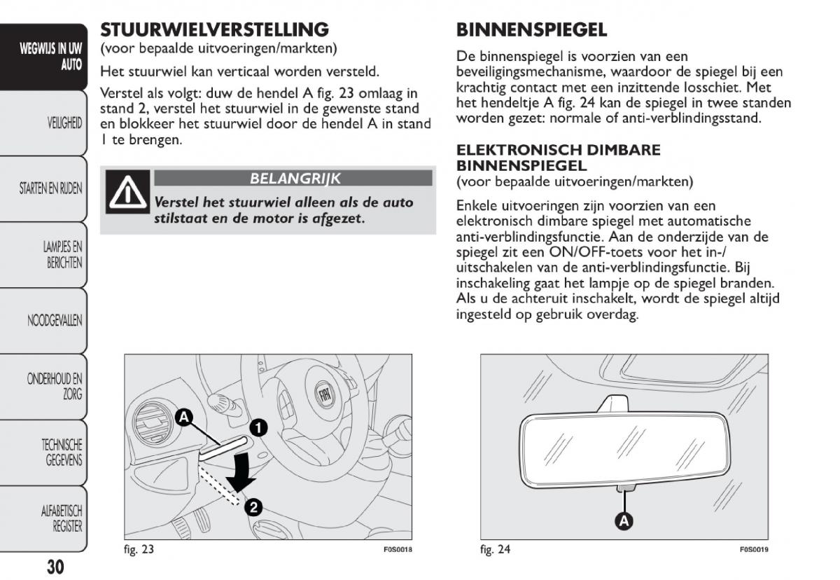 Fiat 500 handleiding / page 33