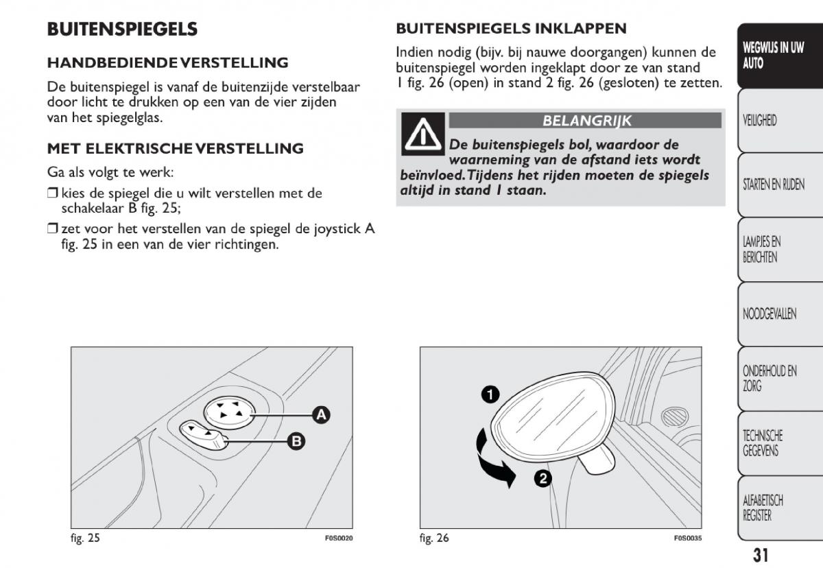 Fiat 500 handleiding / page 34