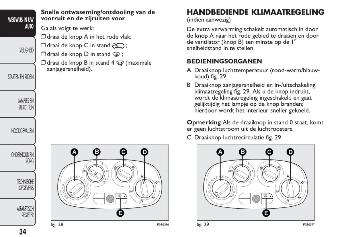 Fiat 500 handleiding / page 37