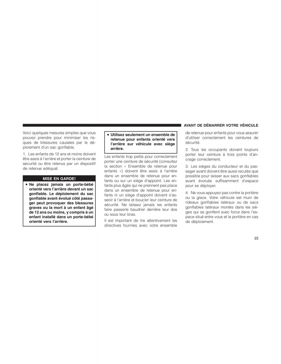 Fiat 500 manuel du proprietaire / page 25