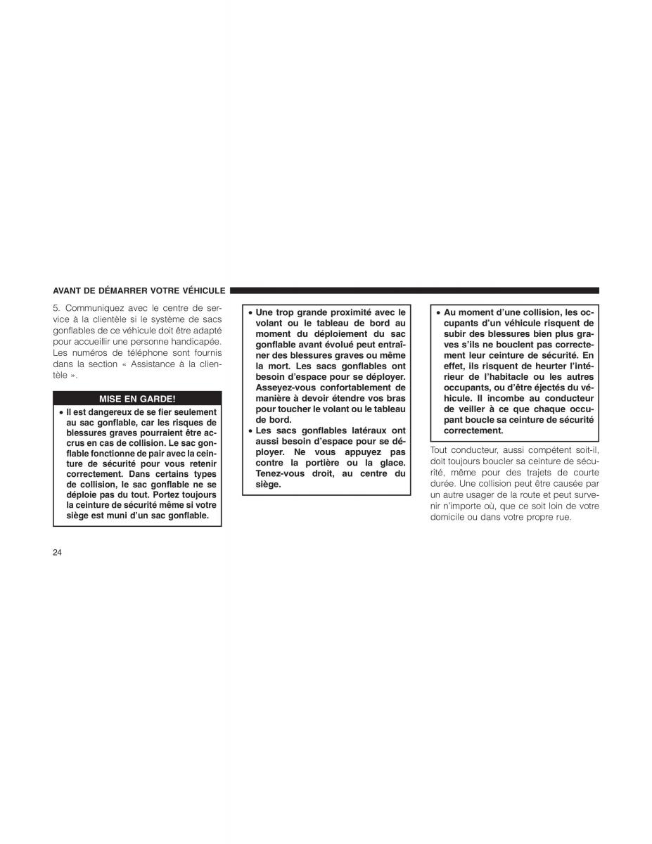Fiat 500 manuel du proprietaire / page 26