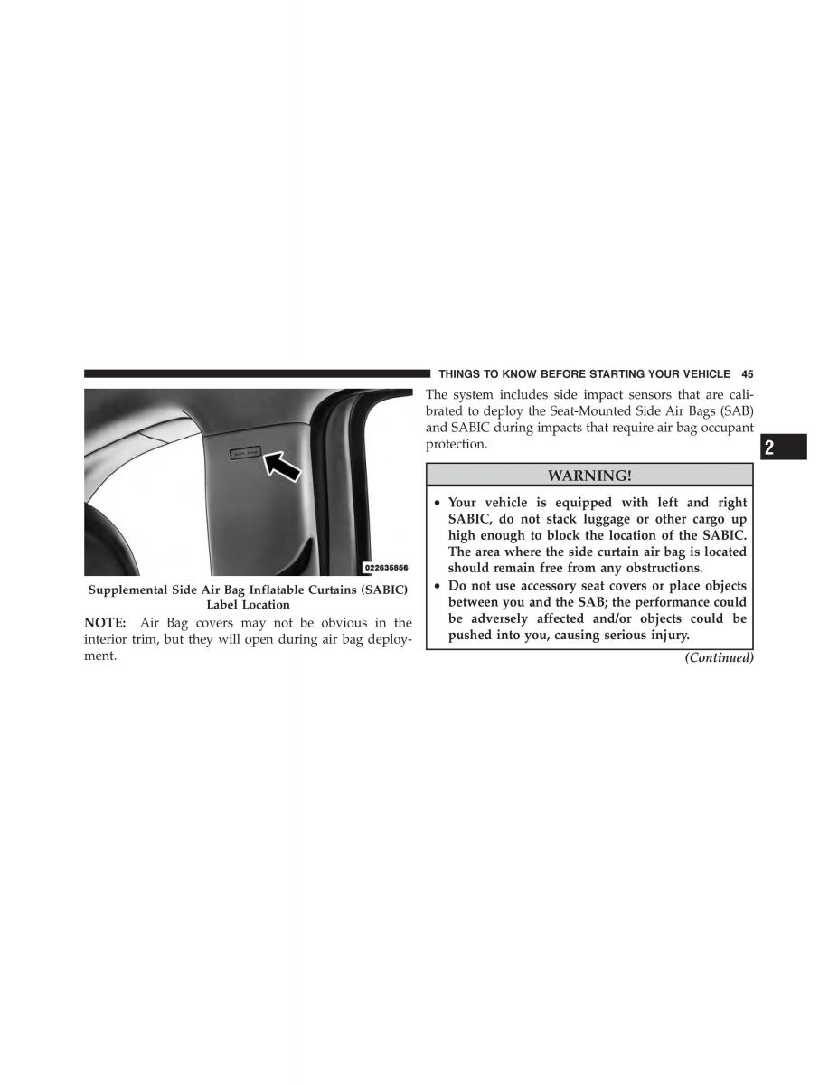 Fiat 500 owners manual / page 47