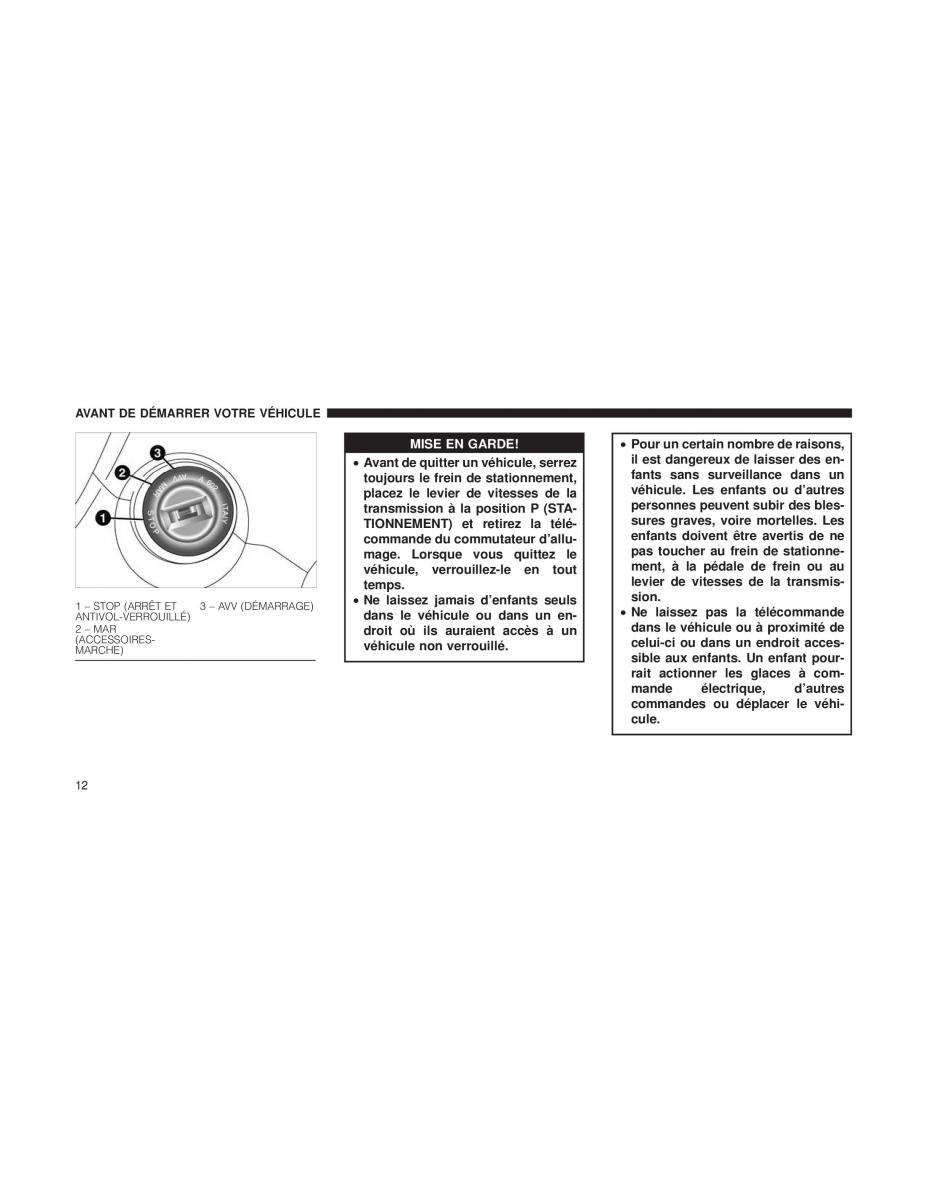 Fiat 500L manuel du proprietaire / page 14