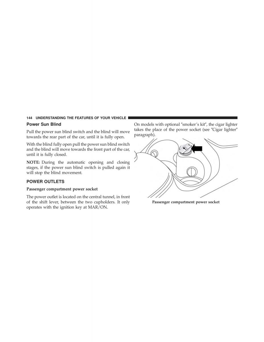 Fiat 500L owners manual / page 146