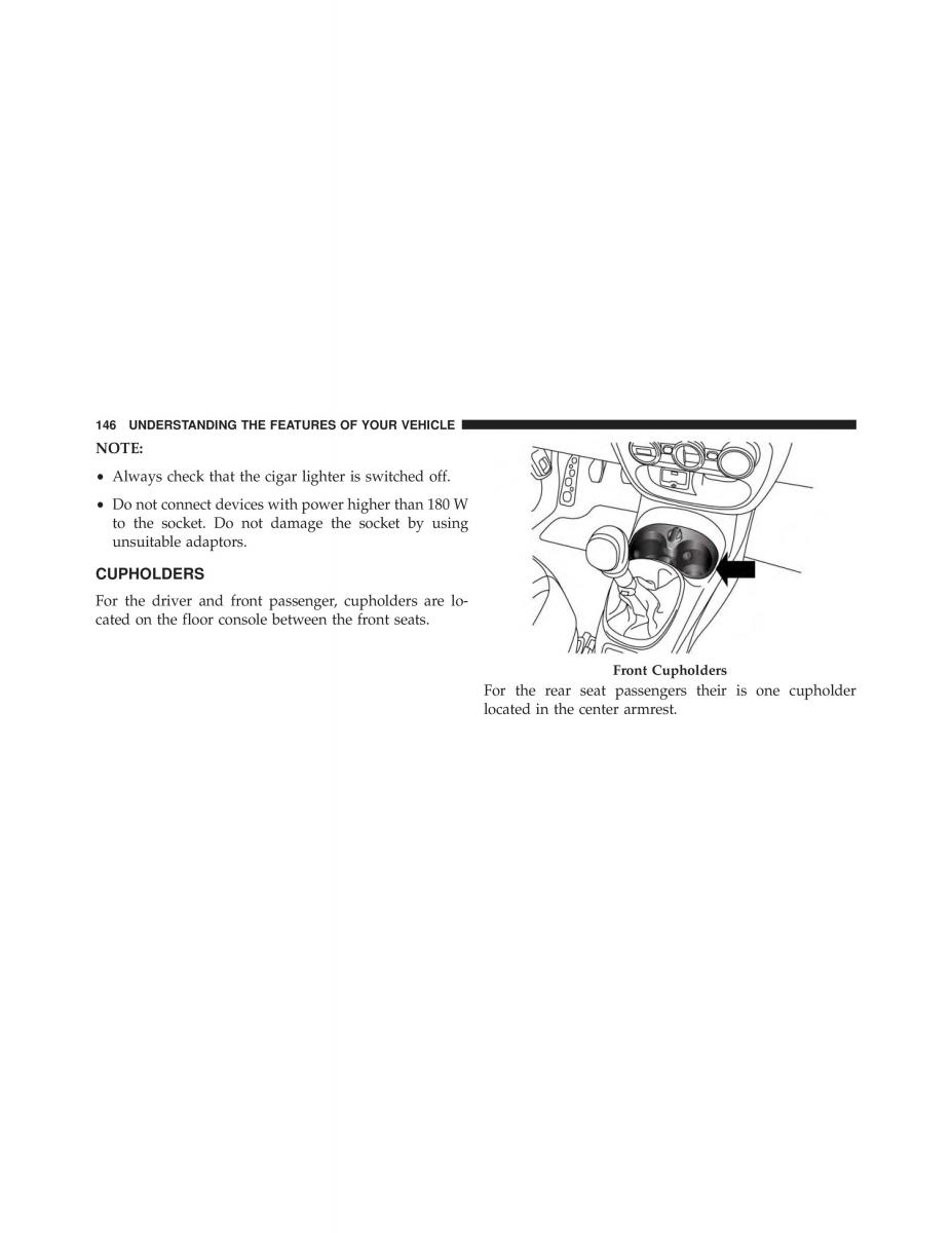 Fiat 500L owners manual / page 148