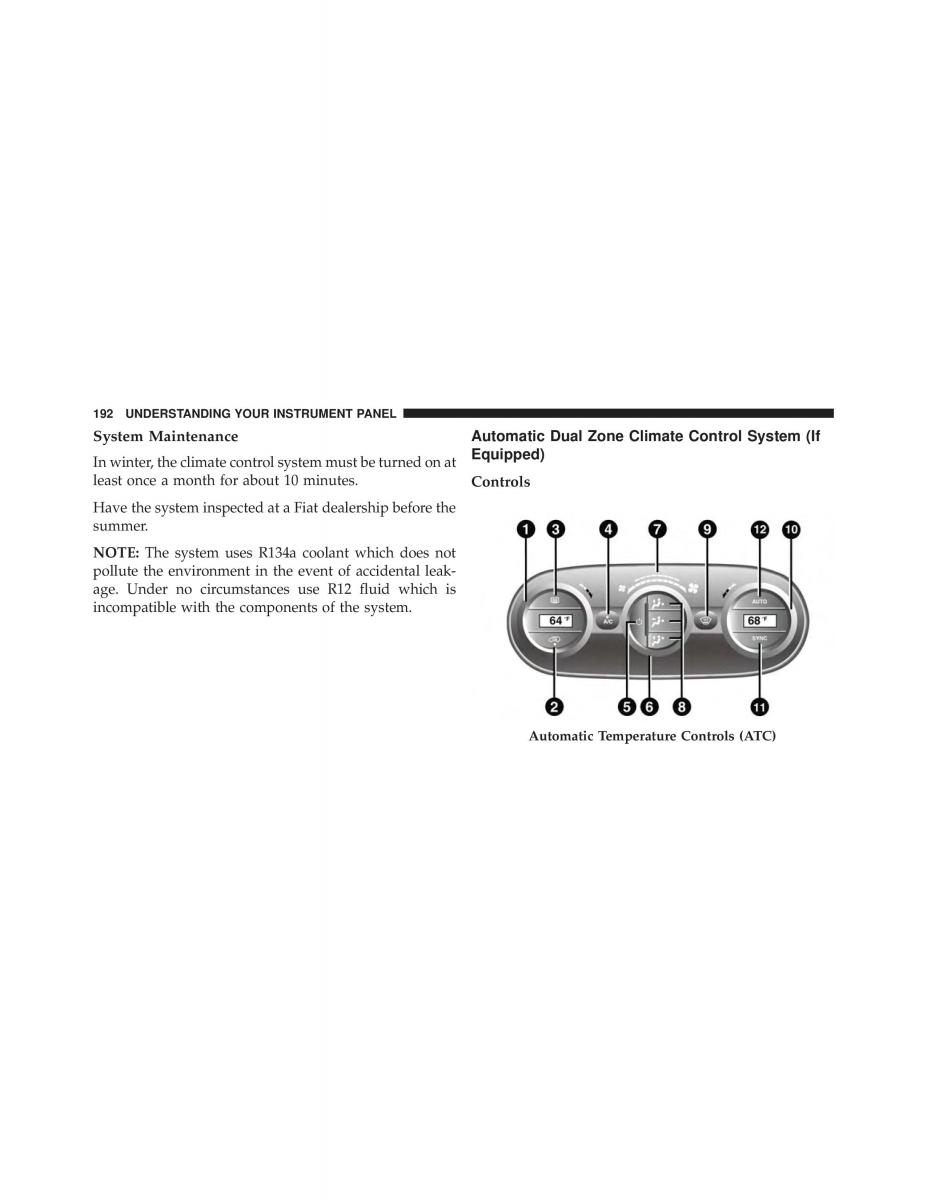 Fiat 500L owners manual / page 194