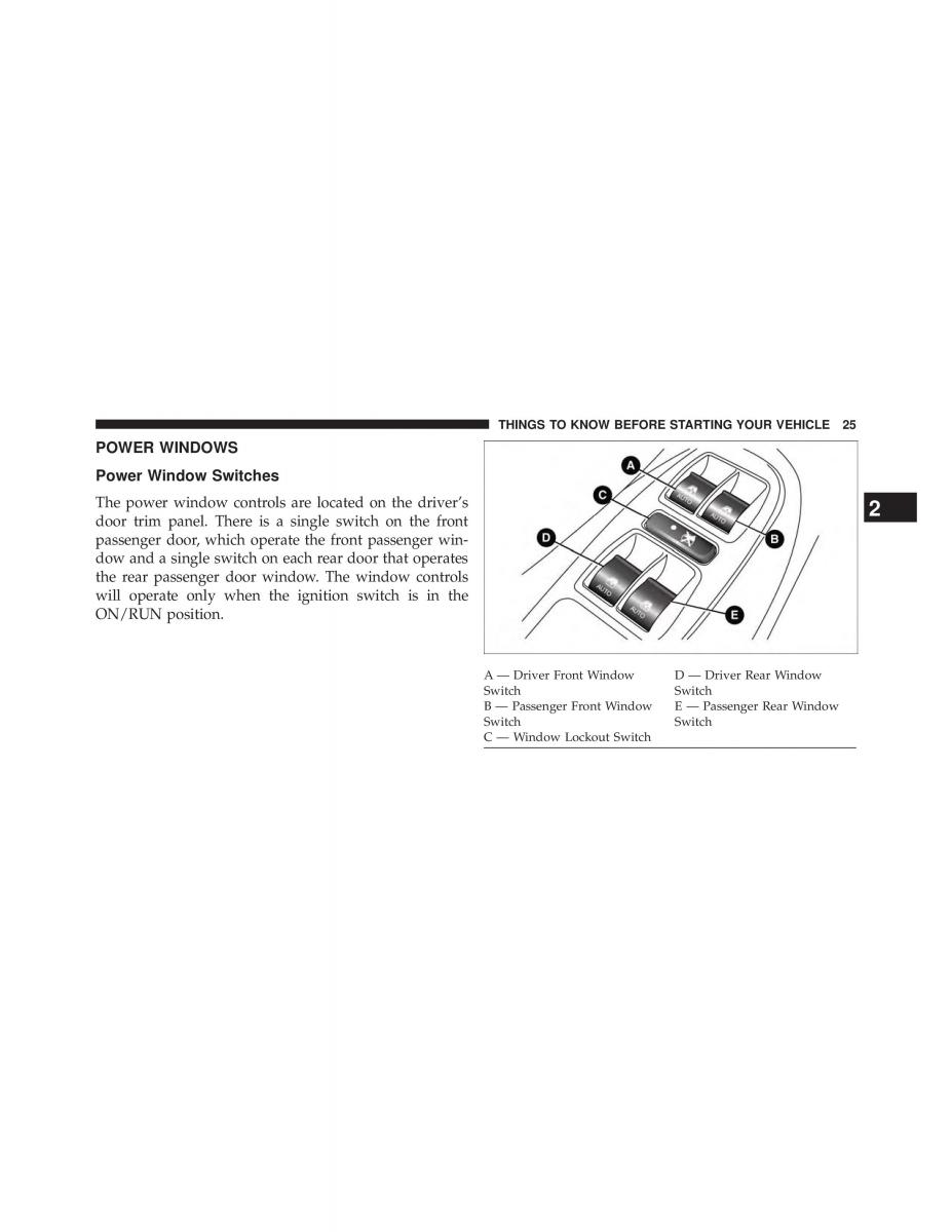 Fiat 500L owners manual / page 27