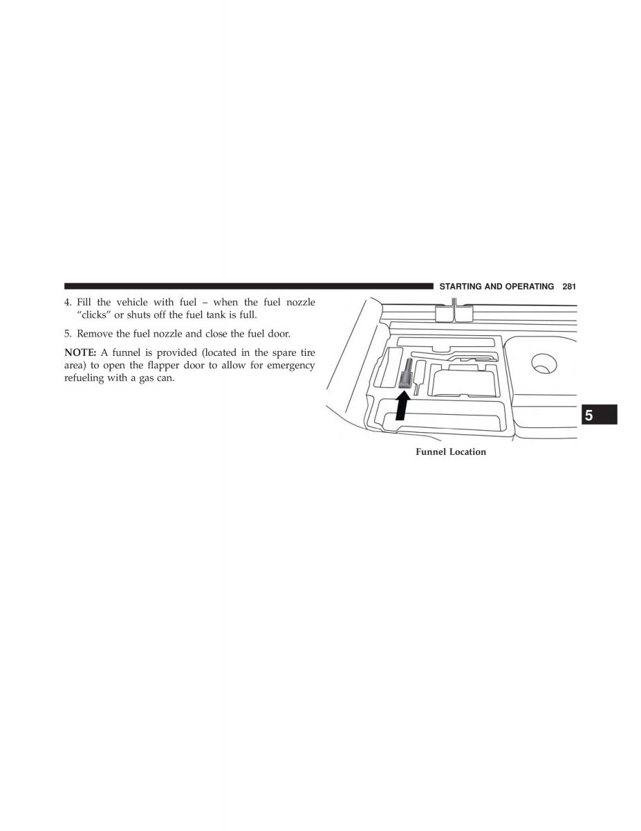 Fiat 500L owners manual / page 283