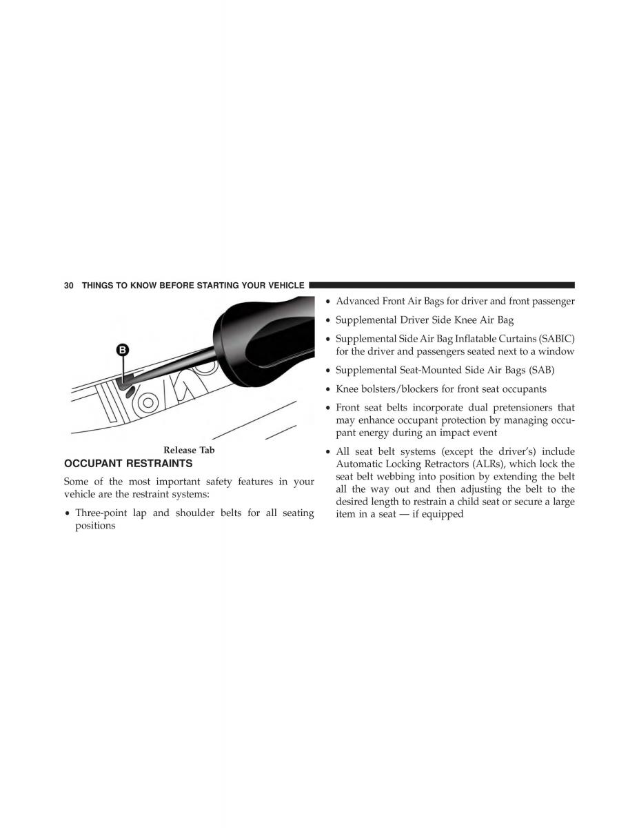 Fiat 500L owners manual / page 32