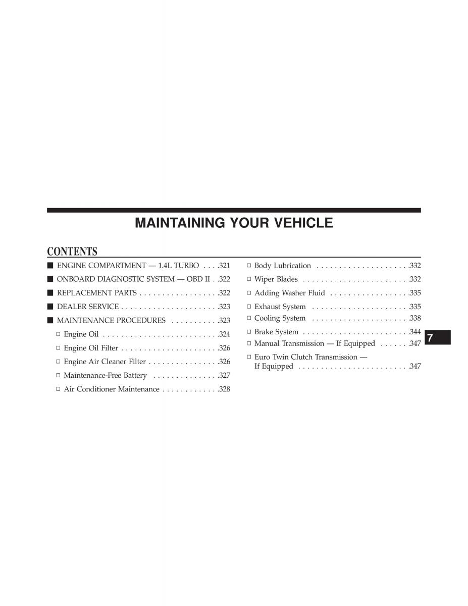 Fiat 500L owners manual / page 321