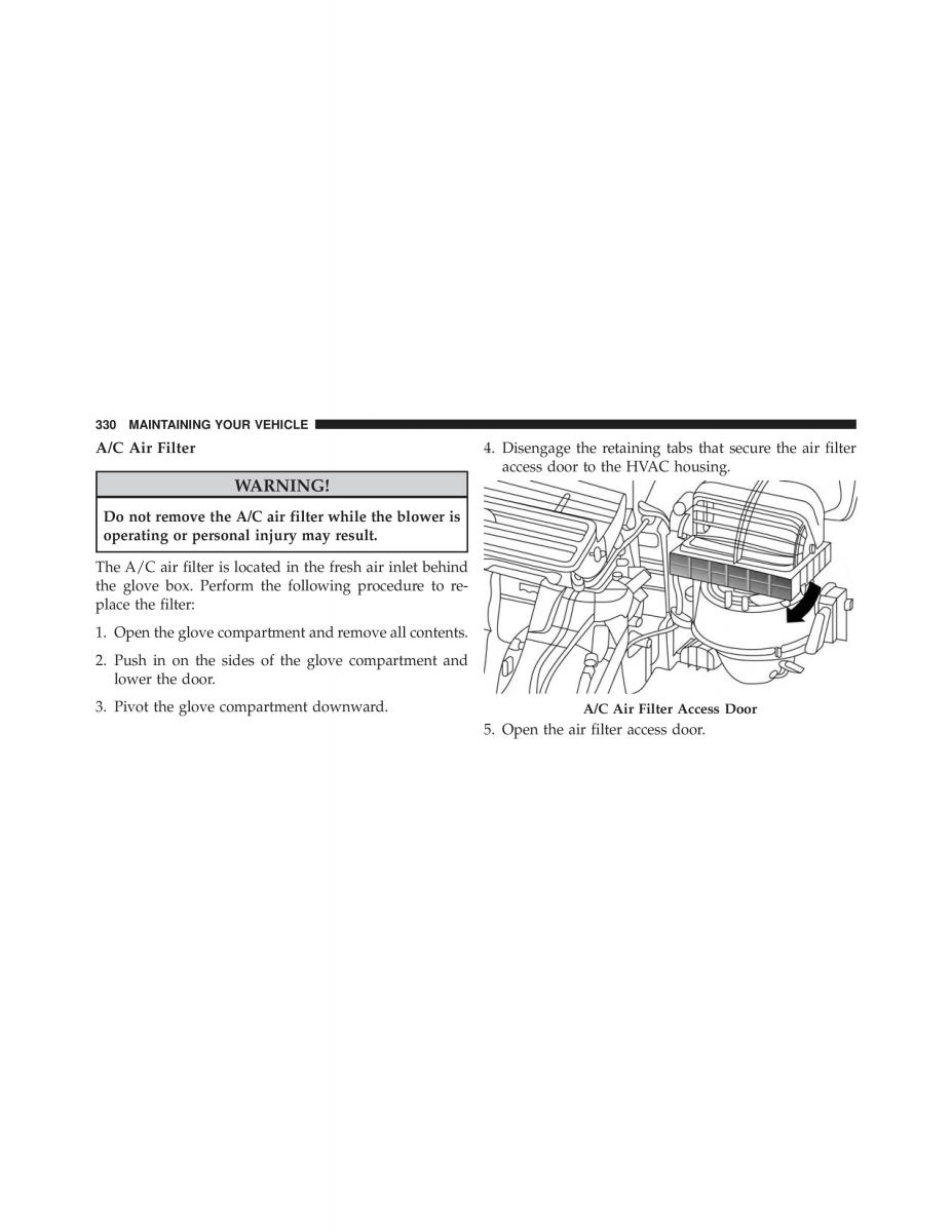 Fiat 500L owners manual / page 332