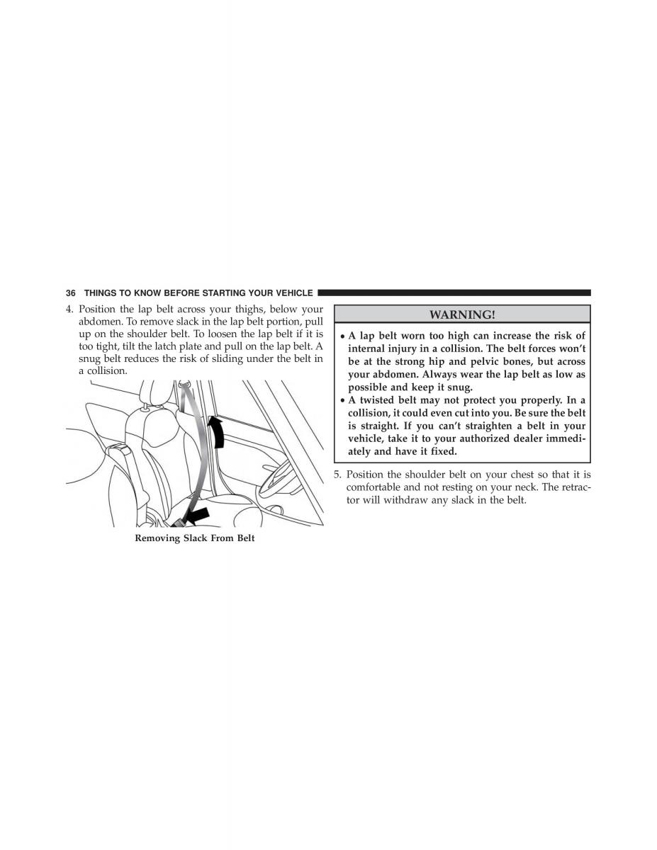 Fiat 500L owners manual / page 38