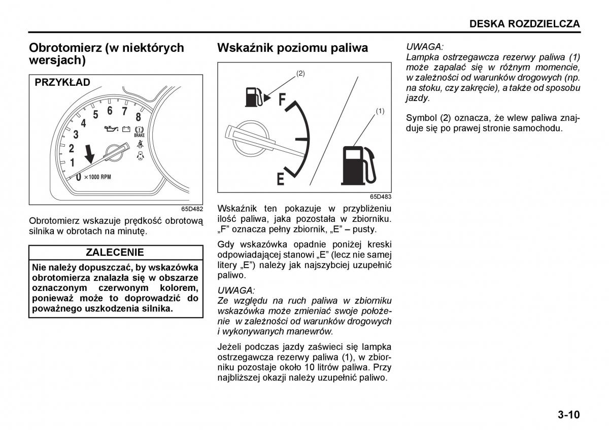 Suzuki Grand Vitara I 1 instrukcja / page 67