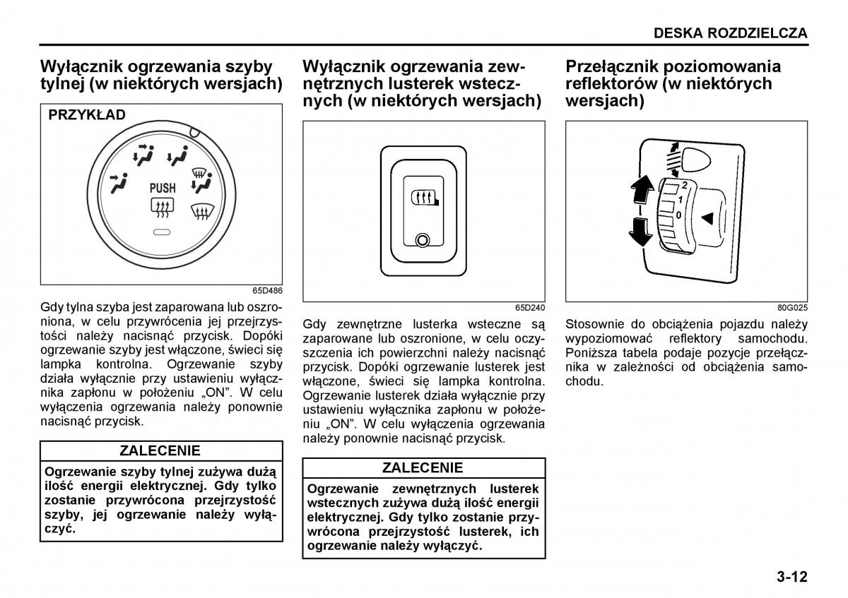 Suzuki Grand Vitara I 1 instrukcja / page 69