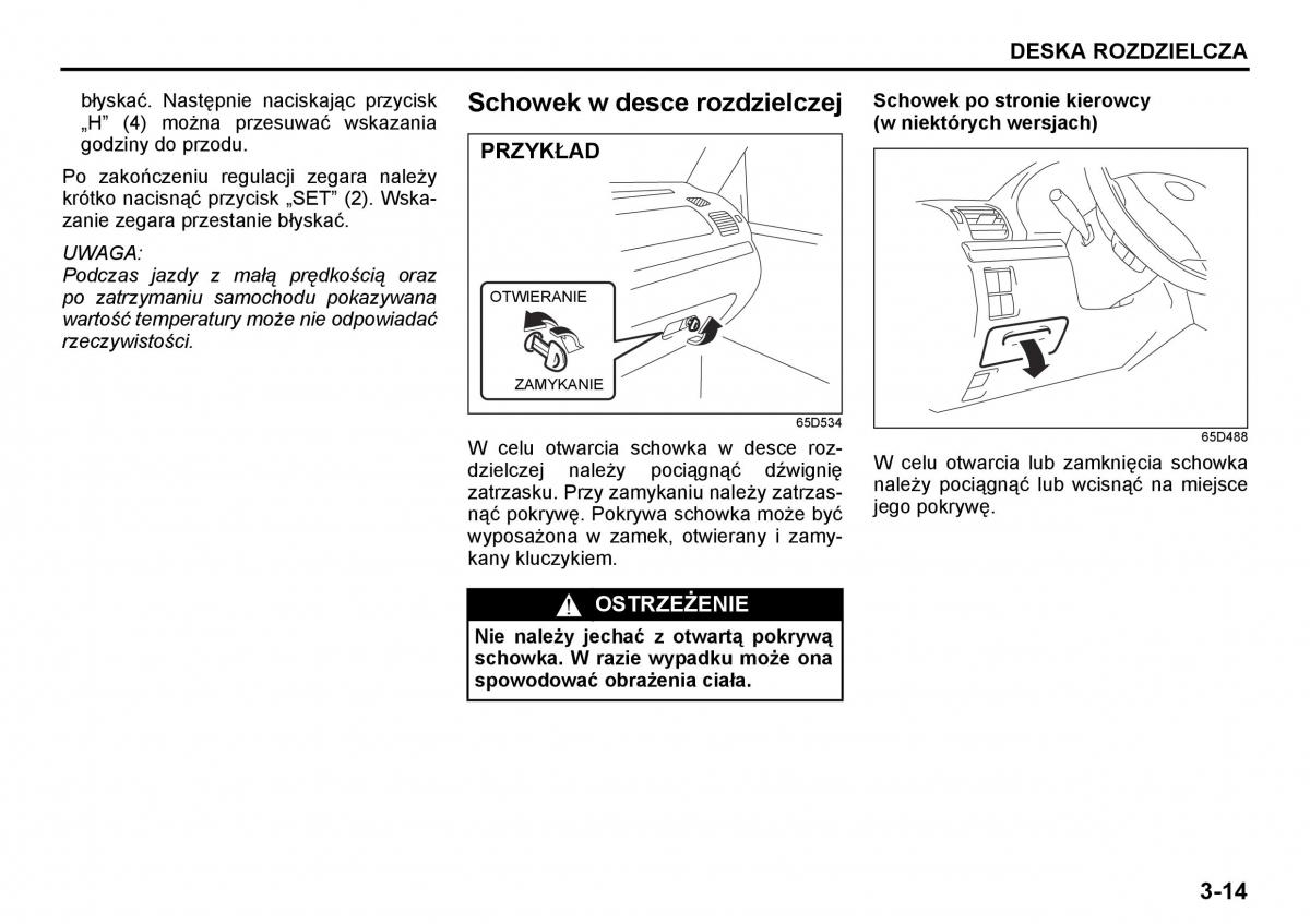 Suzuki Grand Vitara I 1 instrukcja / page 71