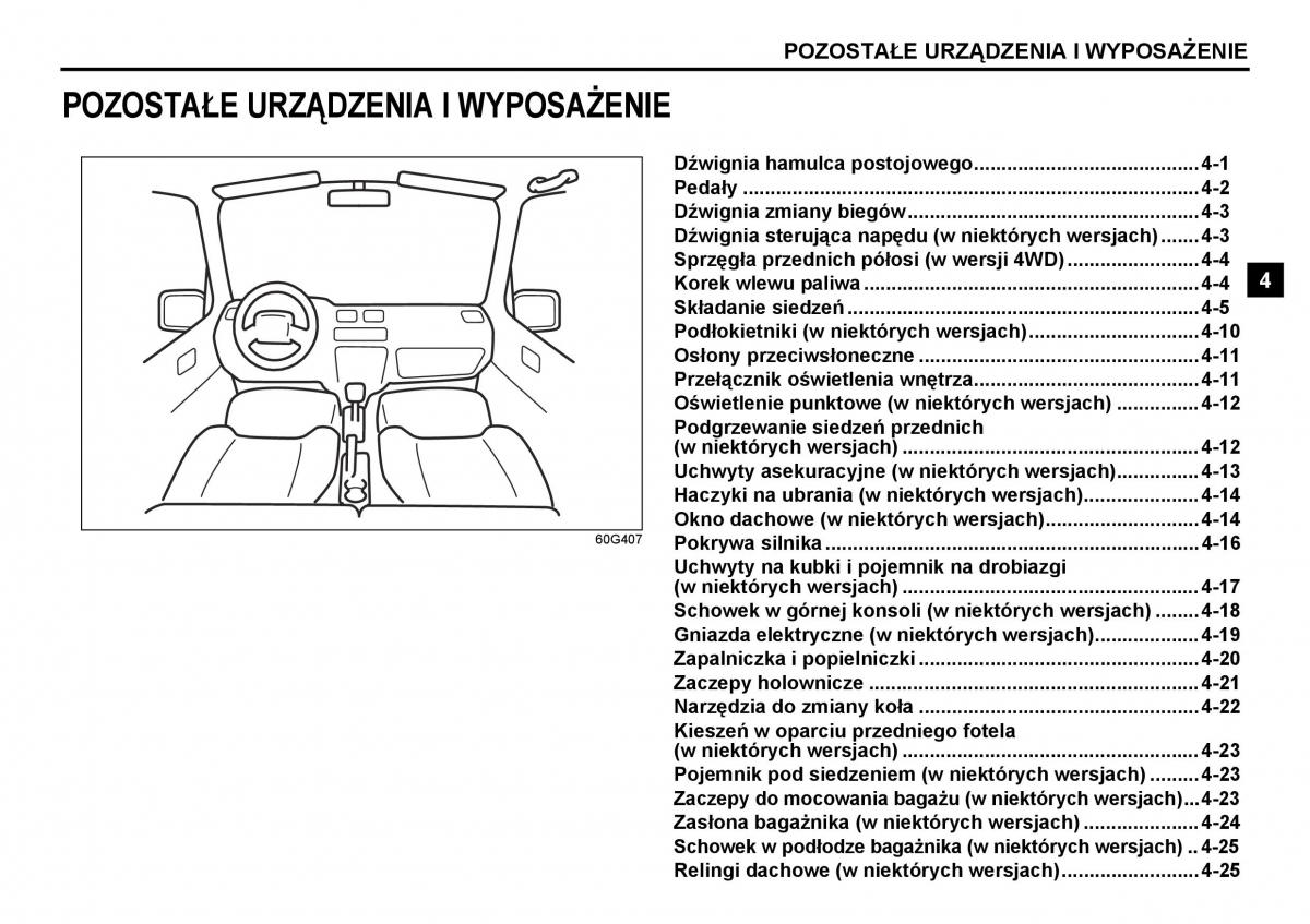 Suzuki Grand Vitara I 1 instrukcja / page 85