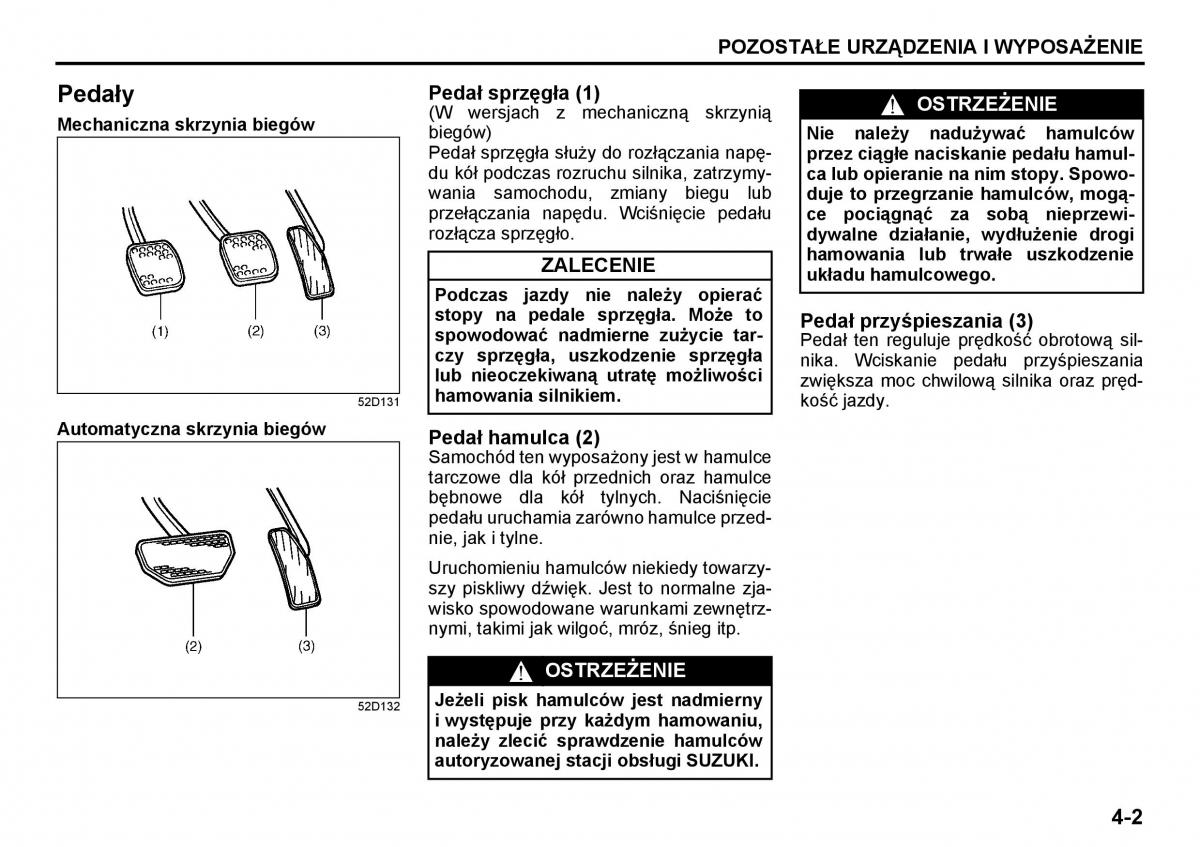 Suzuki Grand Vitara I 1 instrukcja / page 87