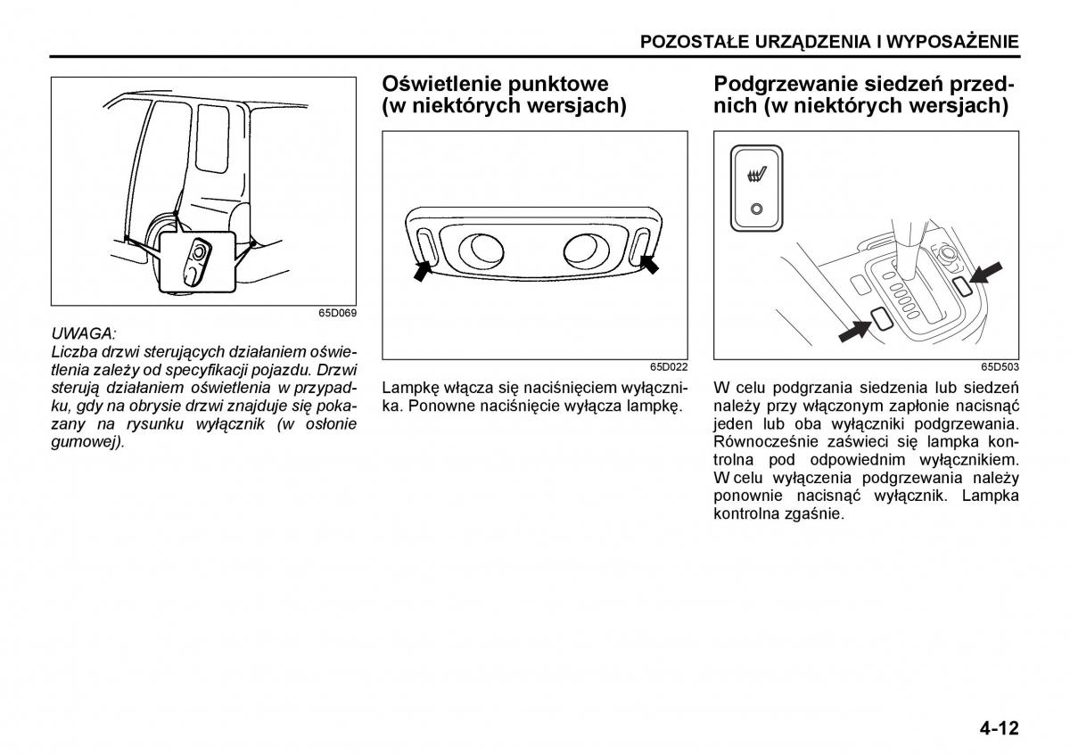 Suzuki Grand Vitara I 1 instrukcja / page 97