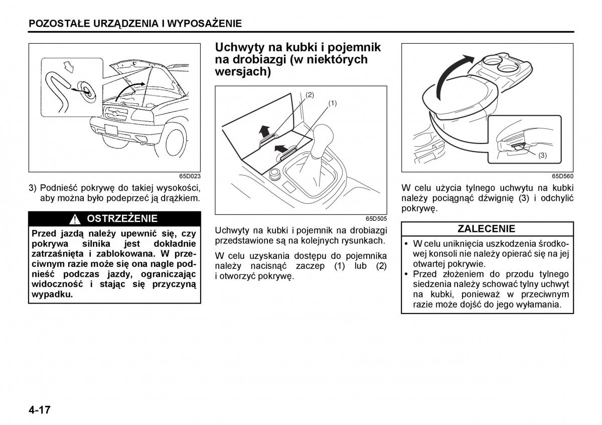 Suzuki Grand Vitara I 1 instrukcja / page 102