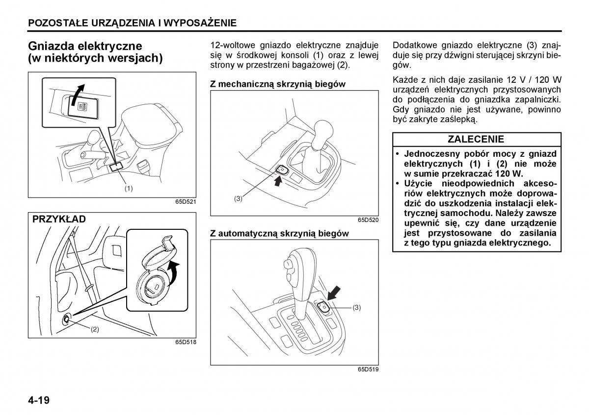 Suzuki Grand Vitara I 1 instrukcja / page 104