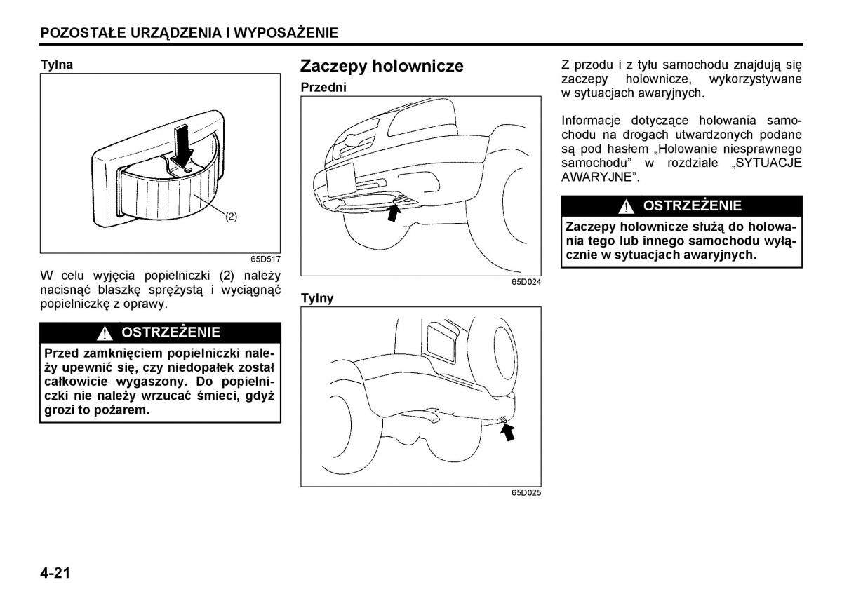 Suzuki Grand Vitara I 1 instrukcja / page 106