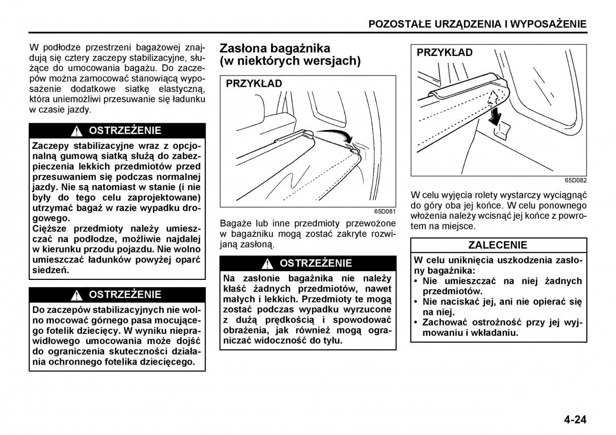 Suzuki Grand Vitara I 1 instrukcja / page 109