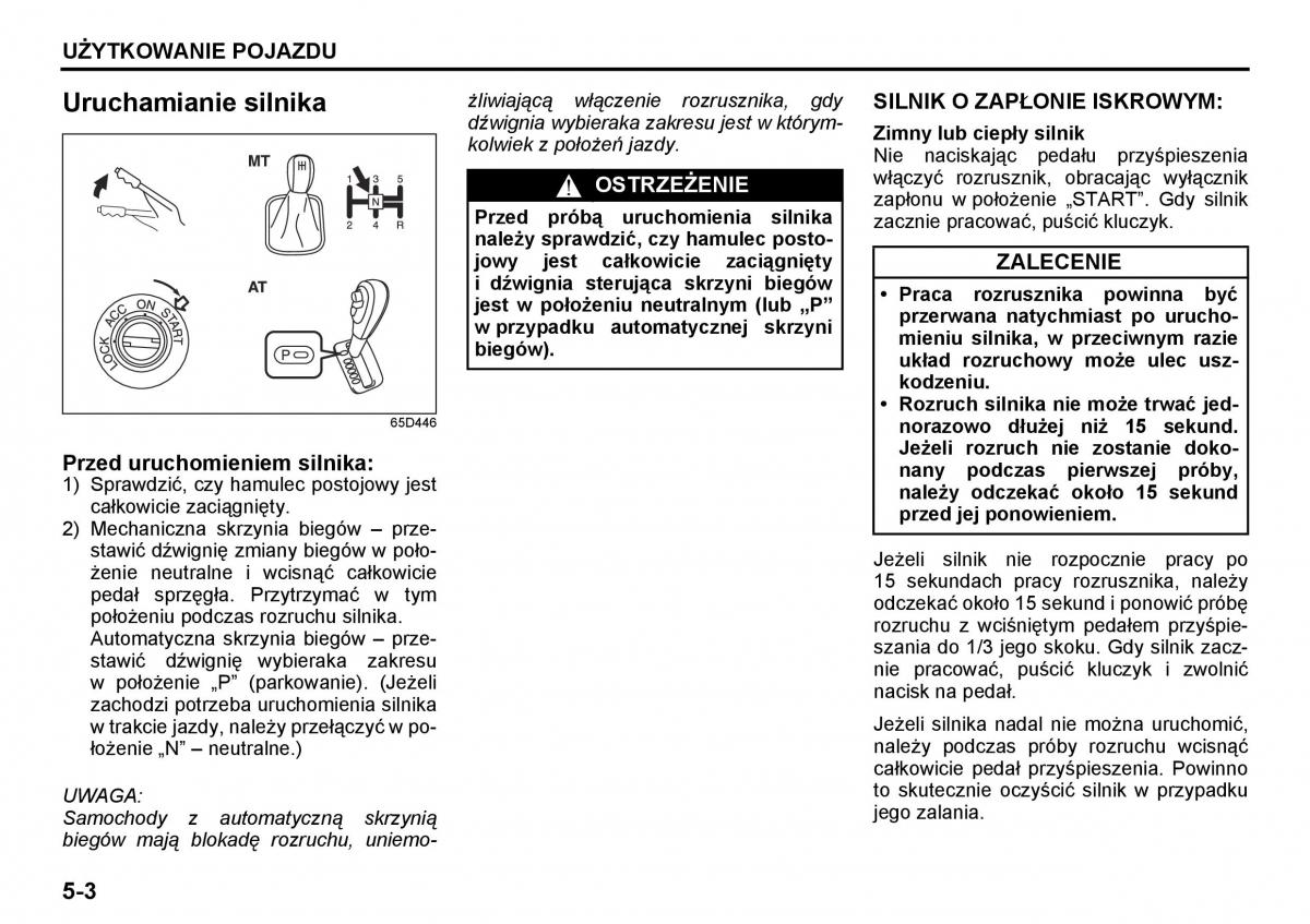 Suzuki Grand Vitara I 1 instrukcja / page 116