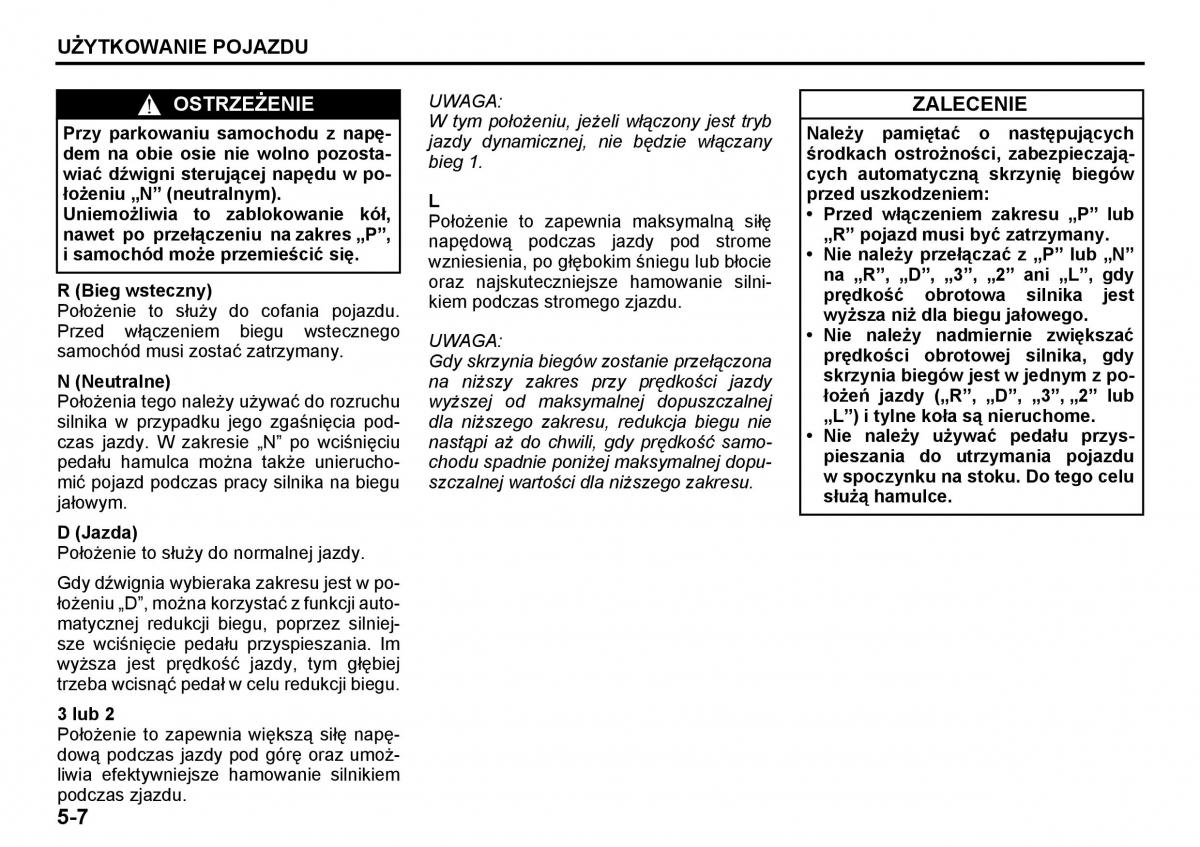 Suzuki Grand Vitara I 1 instrukcja / page 120